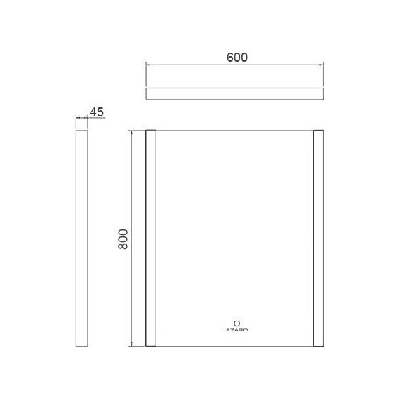 Зеркало Azario 60 см AZ-Z-070CS - фото, картинка 11 Зеркало Azario 60 см AZ-Z-070CS - фото 11