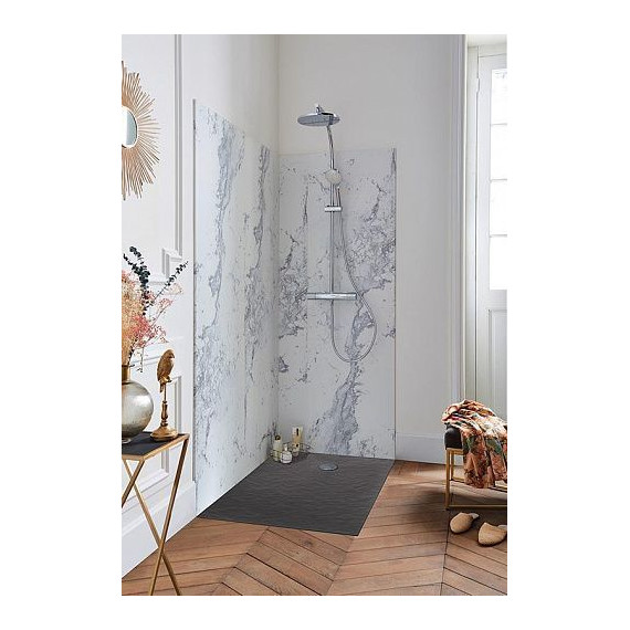 Мраморный поддон Jacob Delafon Tolbiac 120х90 см E6D332RU-NGM, черный матовый - фото, картинка 3 Мраморный поддон Jacob Delafon Tolbiac 120х90 см E6D332RU-NGM, черный матовый - фото 3