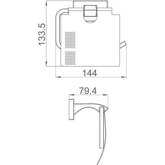 Держатель для туалетной бумаги Gappo G0703-6, цвет чёрный - фото 2