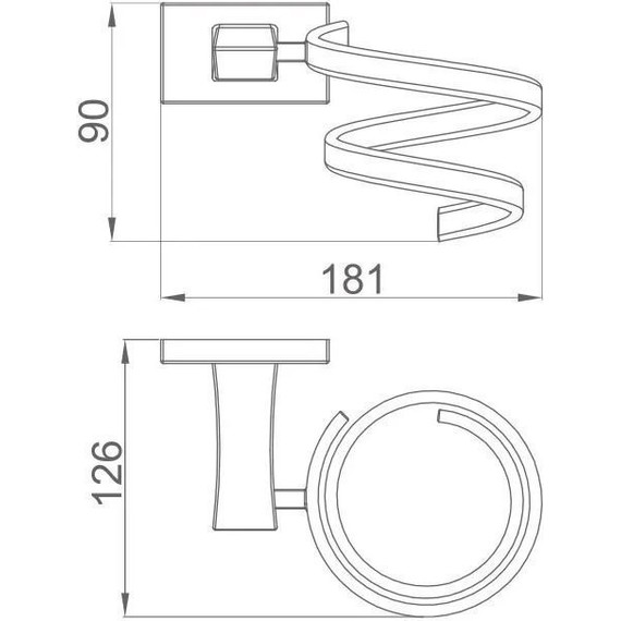 Держатель для фена Gappo G0728-6, цвет чёрный - фото 2