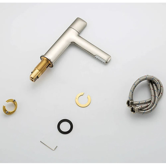 Смеситель для раковины Gappo G1052-85, сатин, Цвет производителя: сатин - фото 6