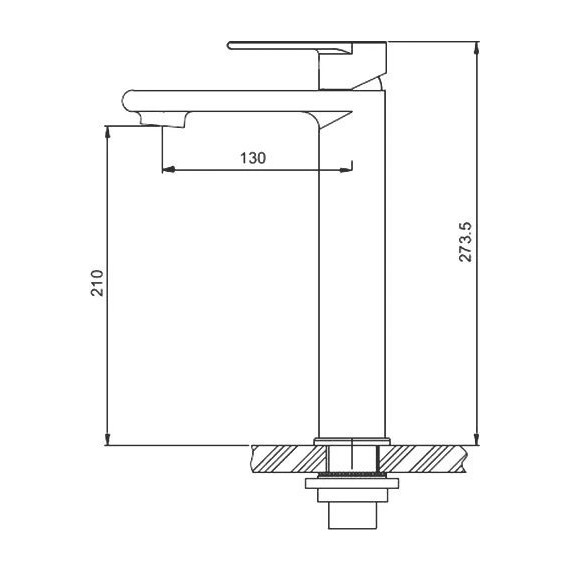 Смеситель для раковины высокий Gappo G1099-22, сатин - фото 2