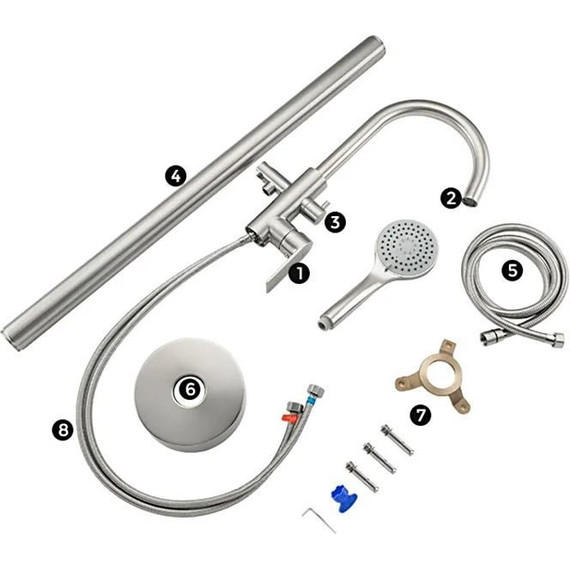 Смеситель для ванны Gappo G3099, сатин - фото, картинка 9 Смеситель для ванны Gappo G3099, сатин - фото 9