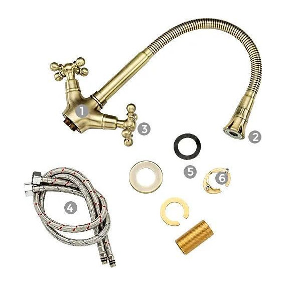 Смеситель для кухни Gappo G4089-4, бронза - фото 9