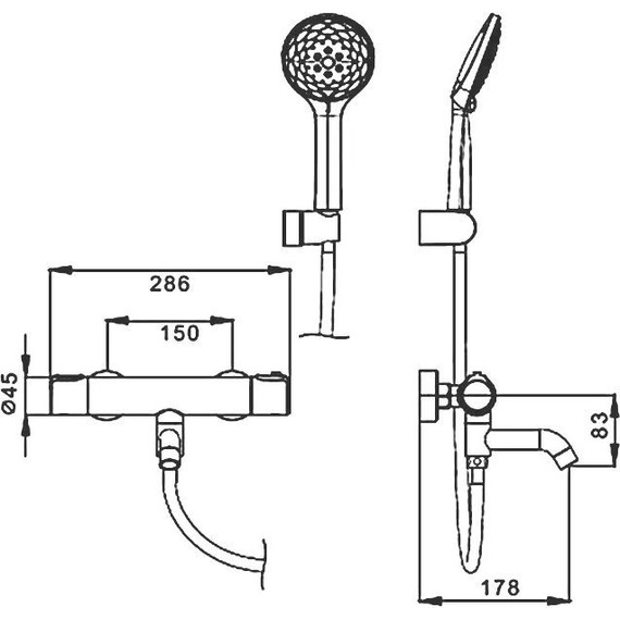 Смеситель для ванны с термостатом Gappo G3290 - фото, картинка 11 Смеситель для ванны с термостатом Gappo G3290 - фото 11