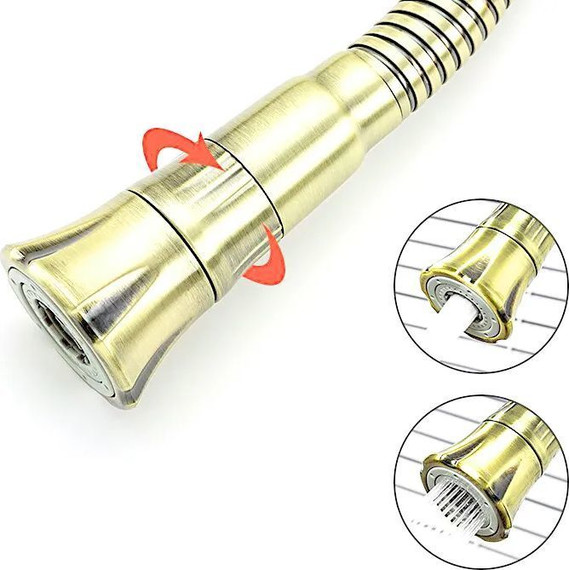 Смеситель для кухни Gappo G4089-6, золото - фото 3