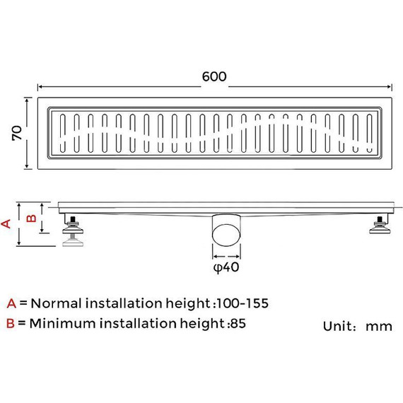 Трап Gappo 60 см G86007-36, чёрный - фото 6