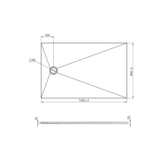 Мраморный поддон Jacob Delafon Tolbiac 140х90 см E6D333RU-NGM, черный матовый - фото, картинка 5 Мраморный поддон Jacob Delafon Tolbiac 140х90 см E6D333RU-NGM, черный матовый - фото 5