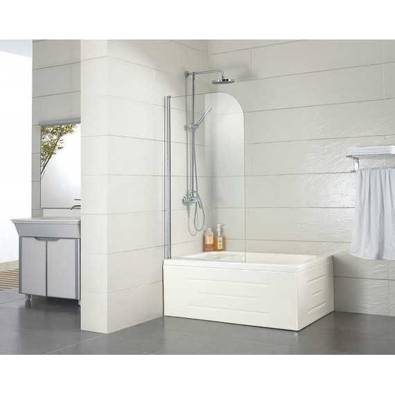 Шторка для ванны Azario Merrit 80х140 см AZ-NF6211 800 silver, хром/прозрачное - фото, картинка 2 Шторка для ванны Azario Merrit 80х140 см AZ-NF6211 800 silver, хром/прозрачное - фото 2