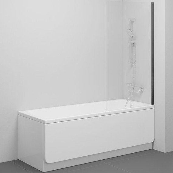 Шторка для ванны Azario Merrit 80х140 см AZ-NF6310-1 800 Black, чёрный/прозрачное - фото, картинка 2 Шторка для ванны Azario Merrit 80х140 см AZ-NF6310-1 800 Black, чёрный/прозрачное - фото 2