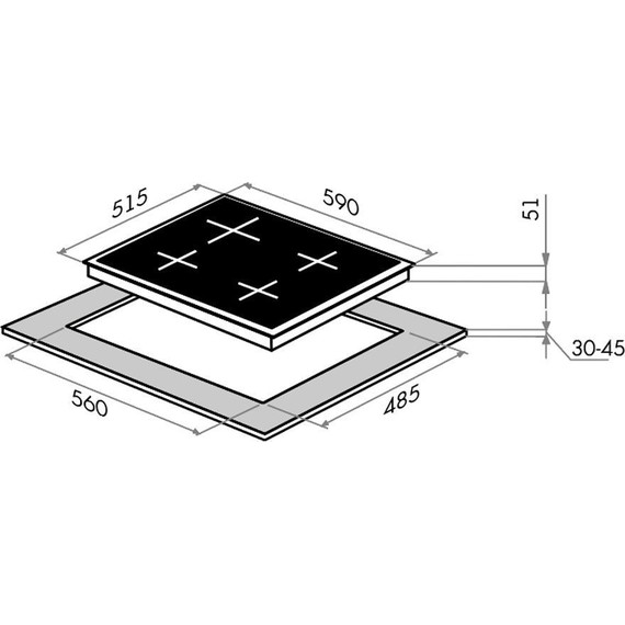 Комбинированная варочная панель Maunfeld EEHE.64.5EB/KG - фото 20
