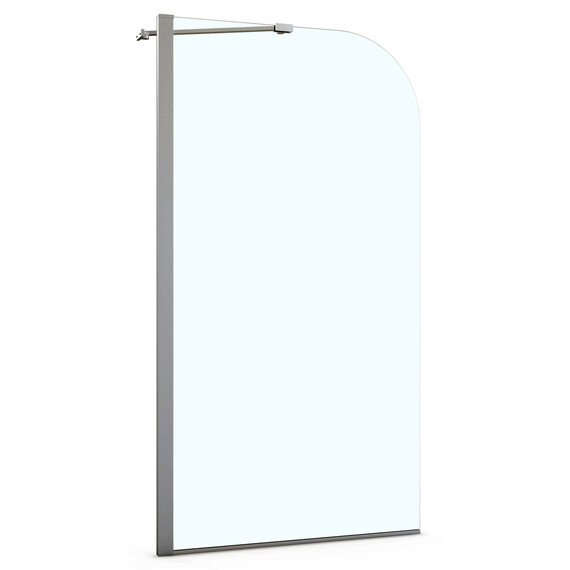 Шторка для ванны Azario Merrit 80х140 см AZ-NF6310 800, хром/прозрачное - фото 