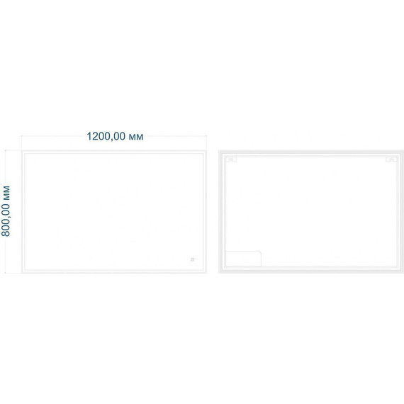 Зеркало Art&Max Catania Led 120 см AM-Cat-1200-800-DS-F - фото 2