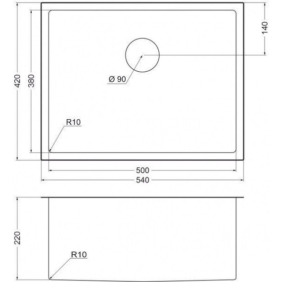 Кухонная мойка Emar EMB-123 PVD Nano Golden 1,2 мм, золото, Цвет производителя: золото - фото 2