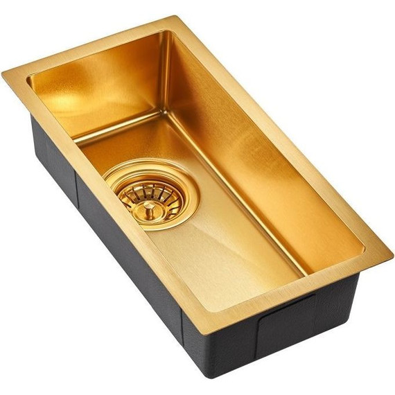 Кухонная мойка Emar EMB-126A PVD Nano Golden 1 мм, золото, Цвет производителя: золото - фото 