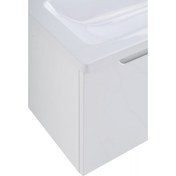 Тумба подвесная с раковиной BelBagno ETNA-M-800/380-1C-SO-BL 80 см, Bianco Lucido - фото 7