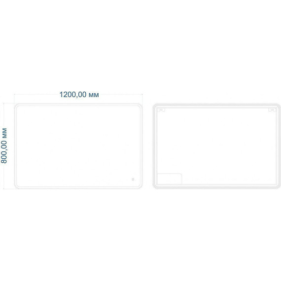 Зеркало Art&Max Parma Led 120 см AM-Par-1200-800-DS-F - фото 2