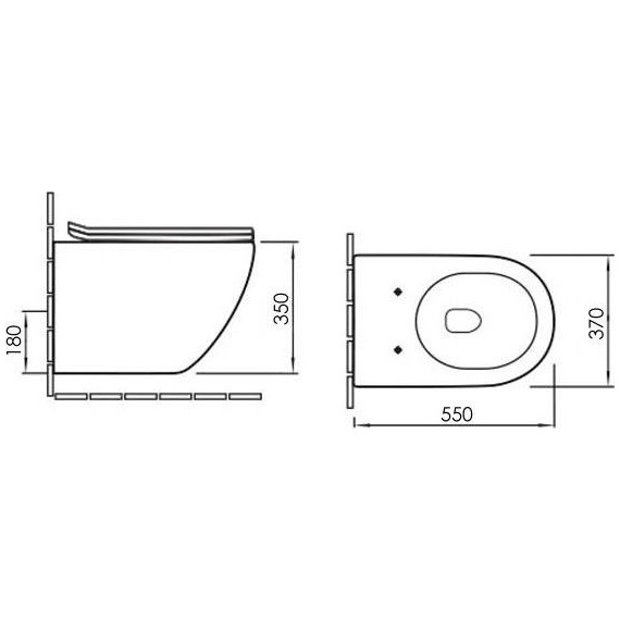 Унитаз подвесной Comforty 104 с крышкой микролифт - фото 9