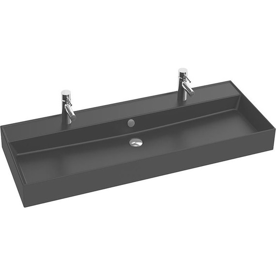 Раковина подвесная Jacob Delafon Vivienne 120 см EXBK112-NGM, черный матовый - фото 