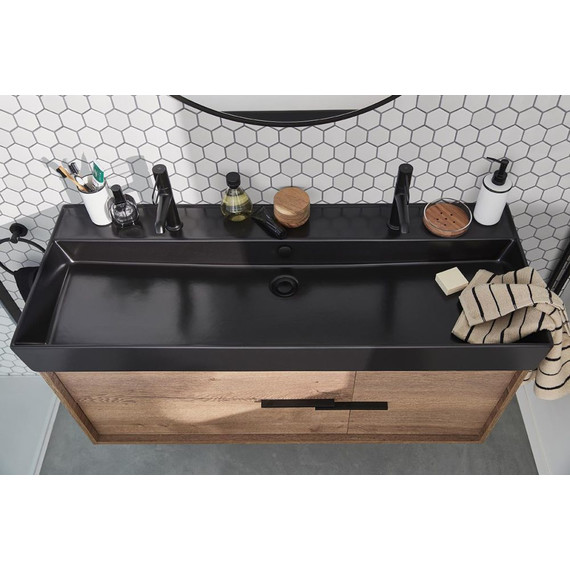 Раковина подвесная Jacob Delafon Vivienne 120 см EXBK112-NGM, черный матовый - фото 2