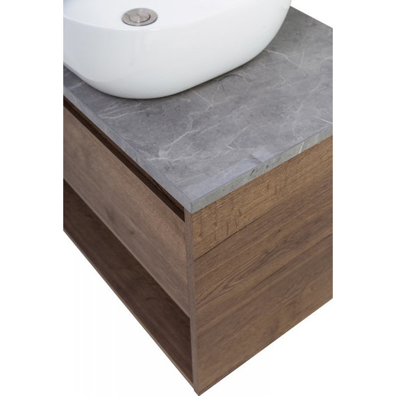 Тумба подвесная со столешницей BelBagno Kraft 100 см KRAFT-1000-1C-SO-RT+KEP-100-MGL - фото 2