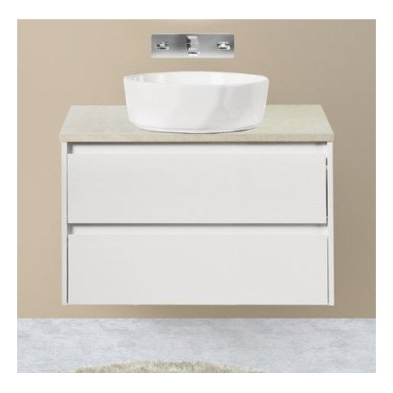 Тумба подвесная со столешницей BelBagno Kraft 100 см KRAFT-1000-2C-SO-BO+KEP-100-MCO-W0 - фото 