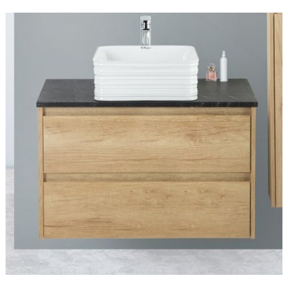 Тумба подвесная со столешницей BelBagno Kraft 100 см KRAFT-1000-2C-SO-RNN+KEP-100-MNO - фото 