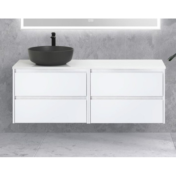 Тумба подвесная со столешницей BelBagno Kraft 120 см KRAFT-600-2C-SO-BO+EK-120-AS-BL-L - фото 