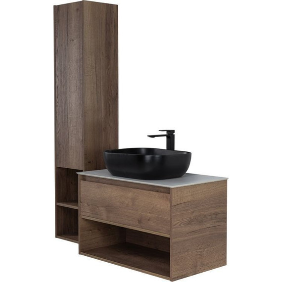 Тумба подвесная со столешницей BelBagno Kraft 80 см KRAFT-800-1C-SO-RT+KEP-80-CESTR - фото 3