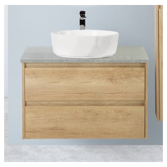 Тумба подвесная со столешницей BelBagno Kraft 80 см KRAFT-800-2C-SO-RNN+KEP-80-MGL - фото 2