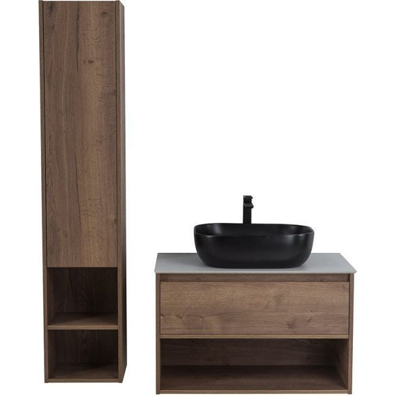 Тумба подвесная со столешницей BelBagno Kraft 90 см KRAFT-900-1C-SO-RT+KEP-90-CESTR - фото 4