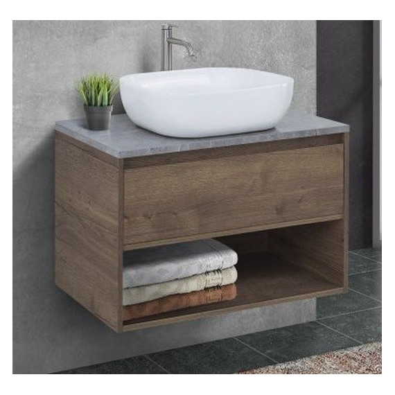 Тумба подвесная со столешницей BelBagno Kraft 90 см KRAFT-900-1C-SO-RT+KEP-90-MGL - фото 3