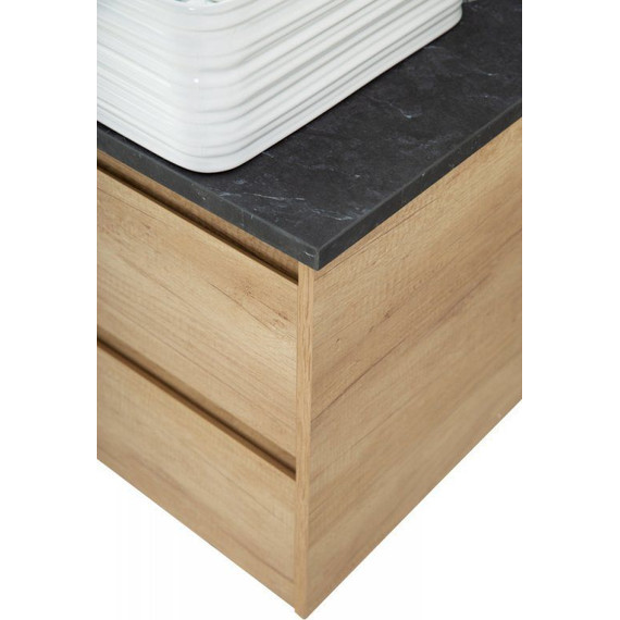 Тумба подвесная со столешницей BelBagno Kraft 90 см KRAFT-900-2C-SO-RNN+KEP-90-MNO - фото 3