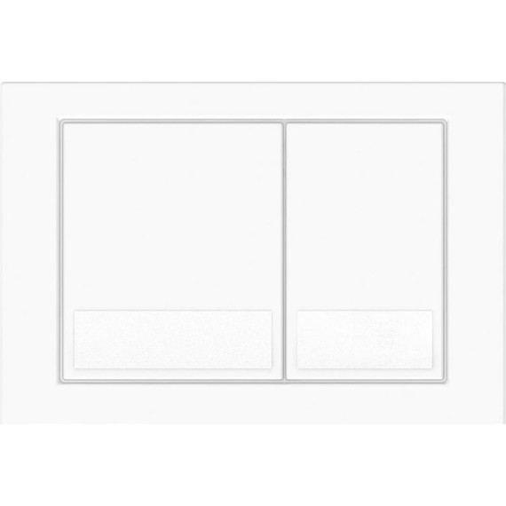 Кнопка смыва Veconi Square VFS001WH, белый глянец - фото 