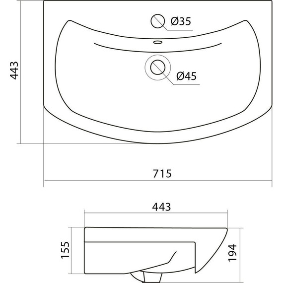 Тумба напольная с раковиной Акватон Бекка 70 см 1A2087K1BAC20, белый глянцевый/дуб сомерсет - фото 9