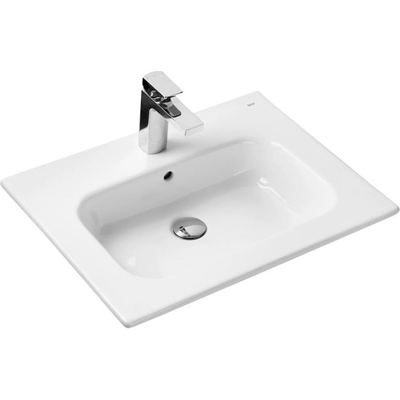 Тумба подвесная с раковиной Акватон Римини 60 см 1A2266K1RN010, белый глянцевый - фото 4