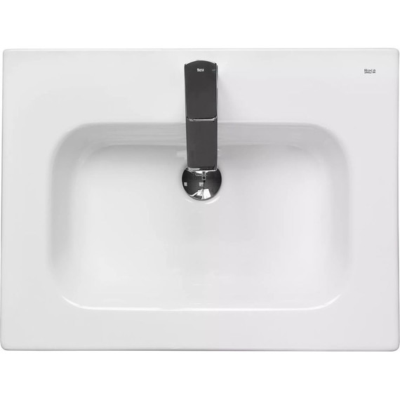 Тумба подвесная с раковиной Акватон Римини 60 см 1A2266K1RN010, белый глянцевый - фото 8