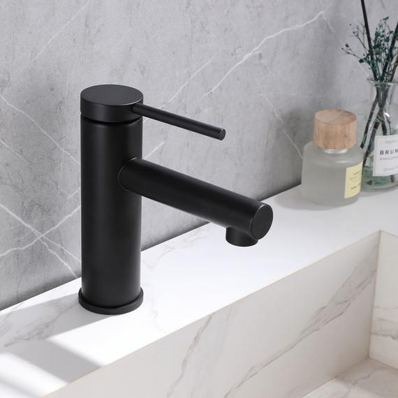 Смеситель для раковины Abber Emotion AF8810B, черный матовый, Цвет производителя: чёрный матовый - фото 2