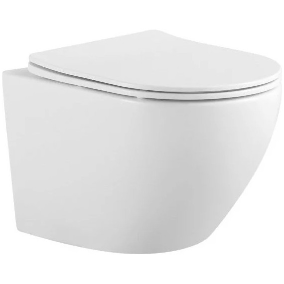 Инсталляция с подвесным унитазом комплект: Grohe Rapid SL 38772001 с подвесным безободковым унитазом Aquatek Европа AQ1901-00 сиденье микролифт, крепление, кнопка смыва хром, Цвет производителя: белый - фото 6