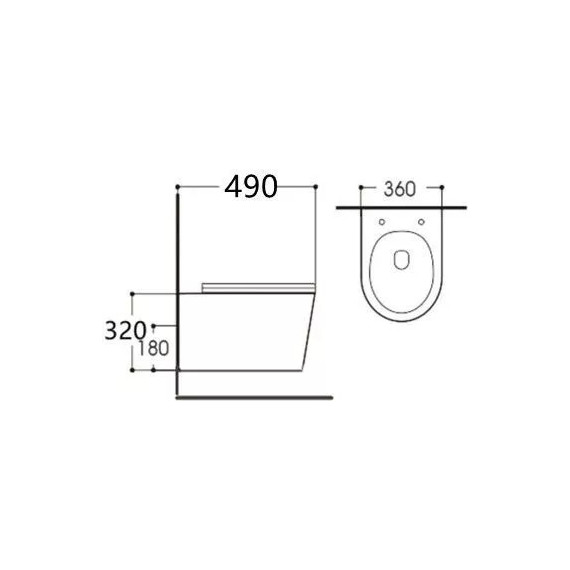 Инсталляция с подвесным унитазом комплект: Grohe Rapid SL 38772001 с подвесным безободковым унитазом Aquatek Вега AQ1904-00 сиденье микролифт, крепление, кнопка смыва хром, Цвет производителя: белый - фото 7