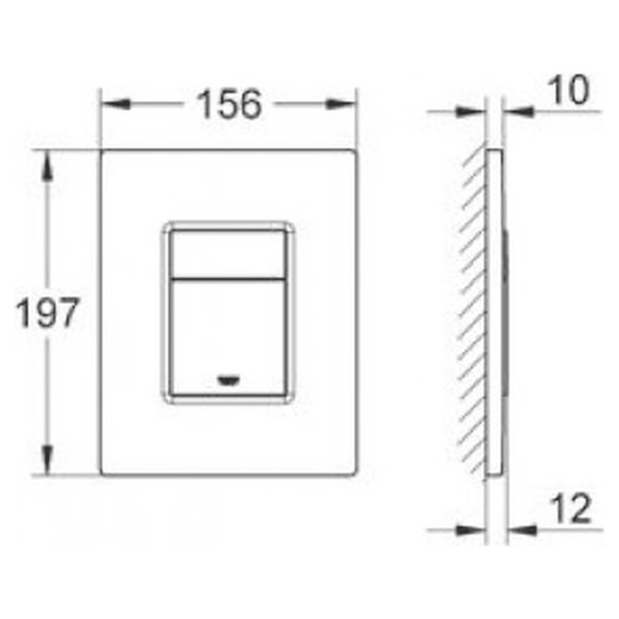Инсталляция с подвесным унитазом комплект: Grohe Rapid SL 38772001 с подвесным безободковым унитазом Aquatek Европа AQ1901-00 сиденье микролифт, крепление, кнопка смыва хром, Цвет производителя: белый - фото 7