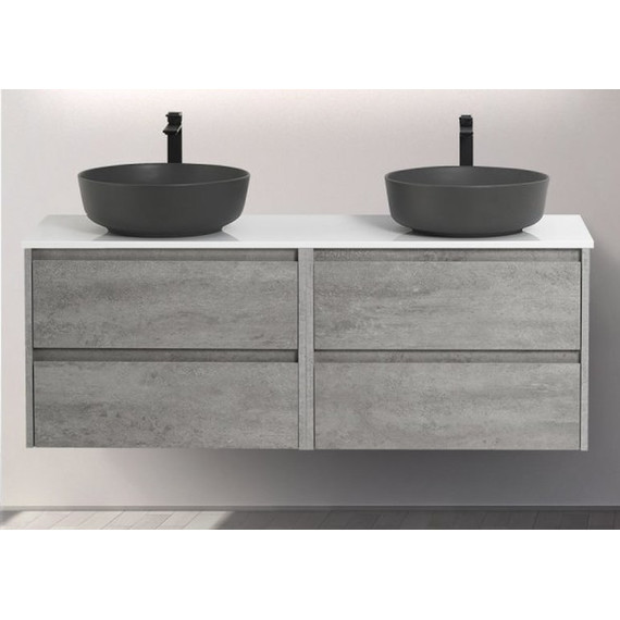 Тумба подвесная со столешницей BelBagno Kraft 120 см KRAFT-600-2C-SO-CG+EK-120-2-BO - фото 