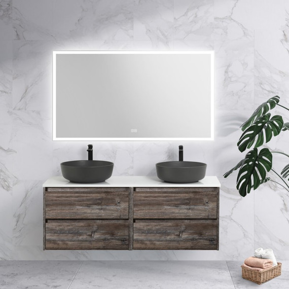 Тумба подвесная со столешницей BelBagno Kraft 120 см KRAFT-600-2C-SO-PP+EK-120-2-BO - фото 2