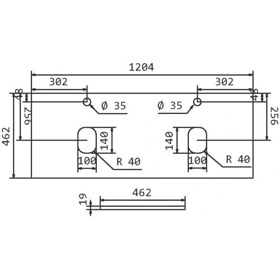 Тумба подвесная со столешницей BelBagno Kraft 120 см KRAFT-600-2C-SO-BO+EK-120-2-BL - фото 4