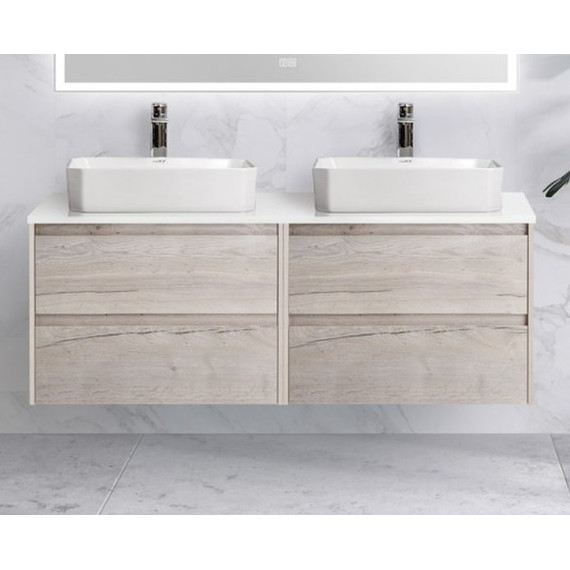 Тумба подвесная со столешницей BelBagno Kraft 120 см KRAFT-600-2C-SO-RGB+EK-120-2-BO - фото 