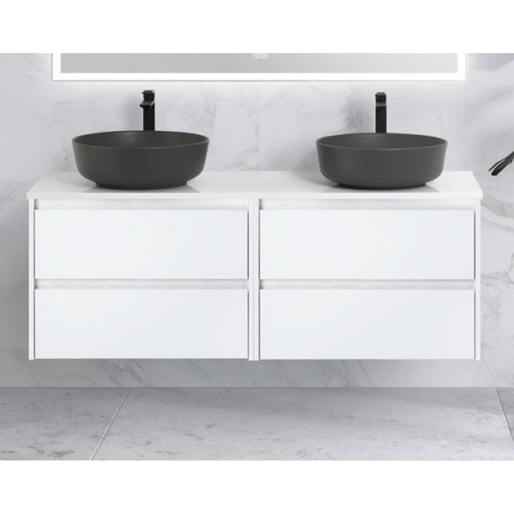 Тумба подвесная со столешницей BelBagno Kraft 120 см KRAFT-600-2C-SO-BO+EK-120-2-BO - фото 