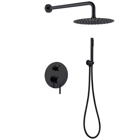 Душевая система для душа Abber Emotion AF8818B, черный матовый - фото 