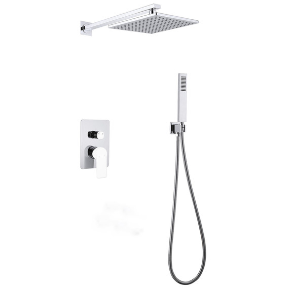 Душевая система для душа Abber Weiss Insel AF8018W, белый/хром - фото 