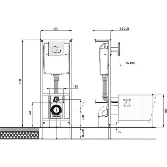 Инсталляция с подвесным унитазом Santek Нео Rimless 1.WH50.1.758 - фото 7
