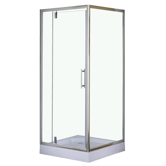 Душевое ограждение Loranto 90x90 см CS-604C 90, хром/прозрачное - фото 